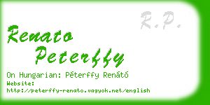 renato peterffy business card